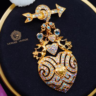 KirksFolly丘比特之箭胸针吊坠