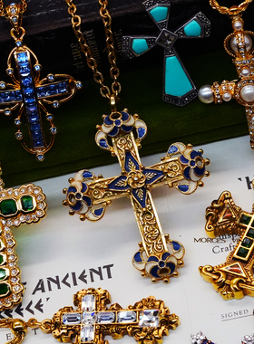 梵蒂冈博物馆JBK水晶珍珠十字架