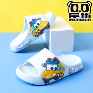 居家软底防滑中大童 可爱男童宝宝凉拖鞋 百变校巴儿童拖鞋 卡通新款