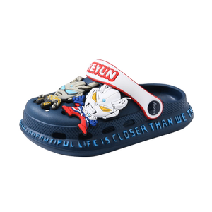 儿童洞洞鞋男童拖鞋户外夏季新款小孩卡通防滑凉拖男孩外穿沙滩鞋