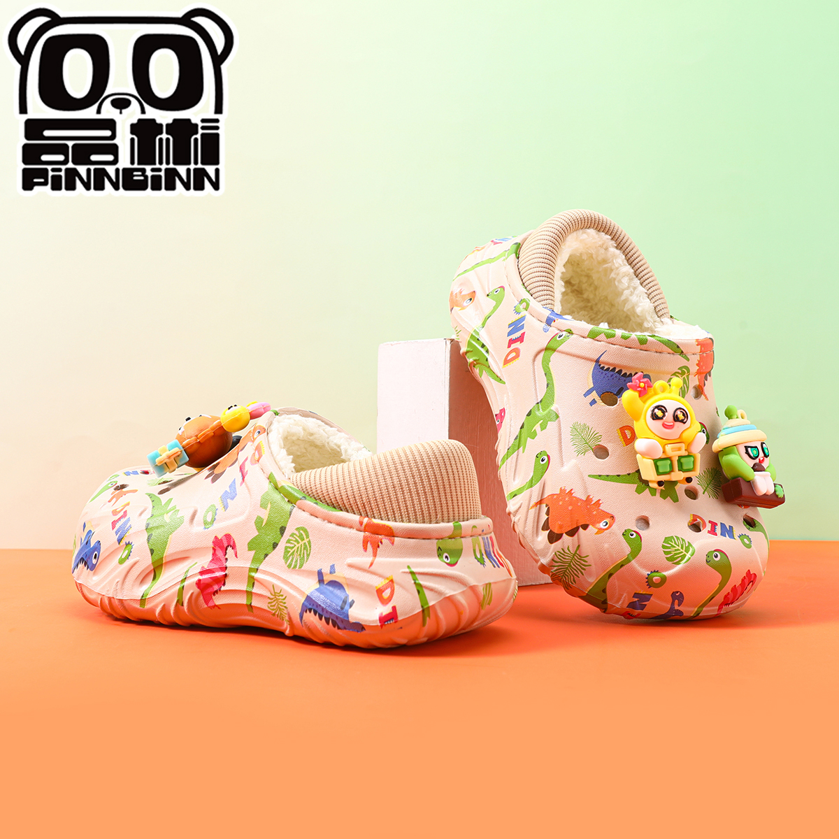 蛋仔派对儿童棉鞋秋冬新款男童居家耐磨防滑女童软底棉拖宝宝室内