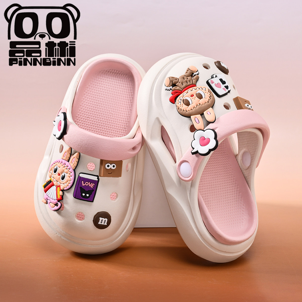 拉布布儿童洞洞鞋女童拖鞋男童夏季新款宝宝防滑室内男孩凉拖女孩