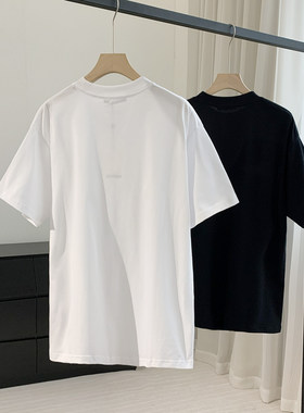 【男装Chunxi】代g900+！Paris设计师 贴布刺绣徽标圆领短袖T恤