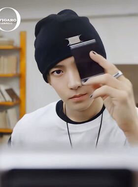 【Chunxi】@Paris 侯明昊同款字母印花双层棉圆领短袖T恤男女同款