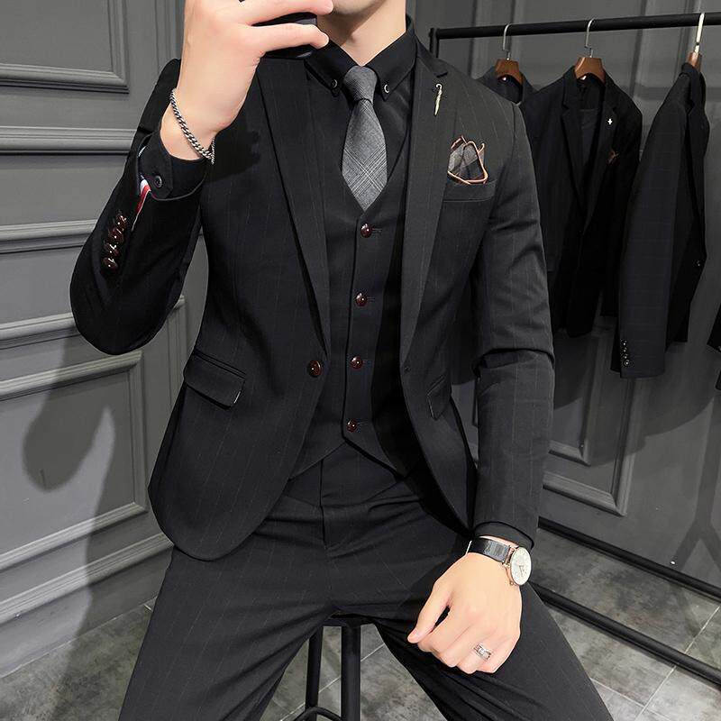 秋冬新西装套装修身休闲商务大码工西服男士礼服SJT9823-P265