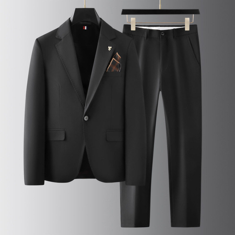 秋季新西装便西修身休闲商务大码工西服男士礼服LJT9931-P235