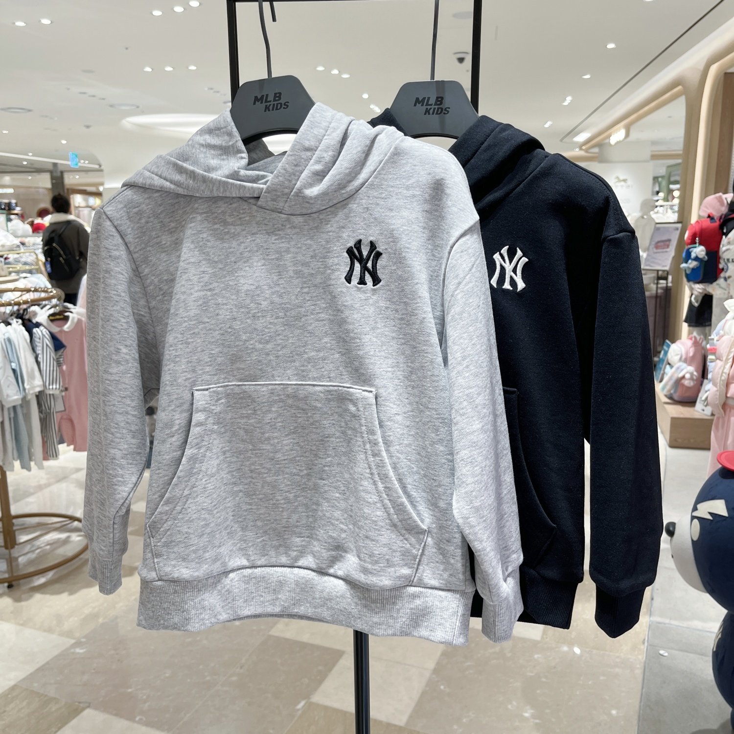 韩国直邮专柜代购MLB潮牌儿童连帽刺绣休闲运动卫衣26春新款0161