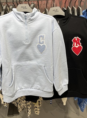 韩国代购MLB儿童爱心卫衣折扣款0546