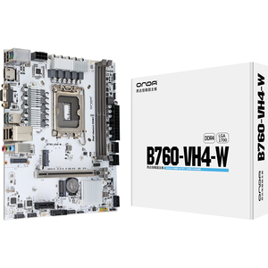 昂达B760VH4-w/b双通道内存ddr4双m2硬盘接口支持12/13/14代cpu