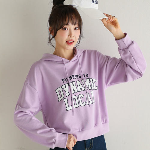 时尚起义dynamic字母连帽卫衣T恤