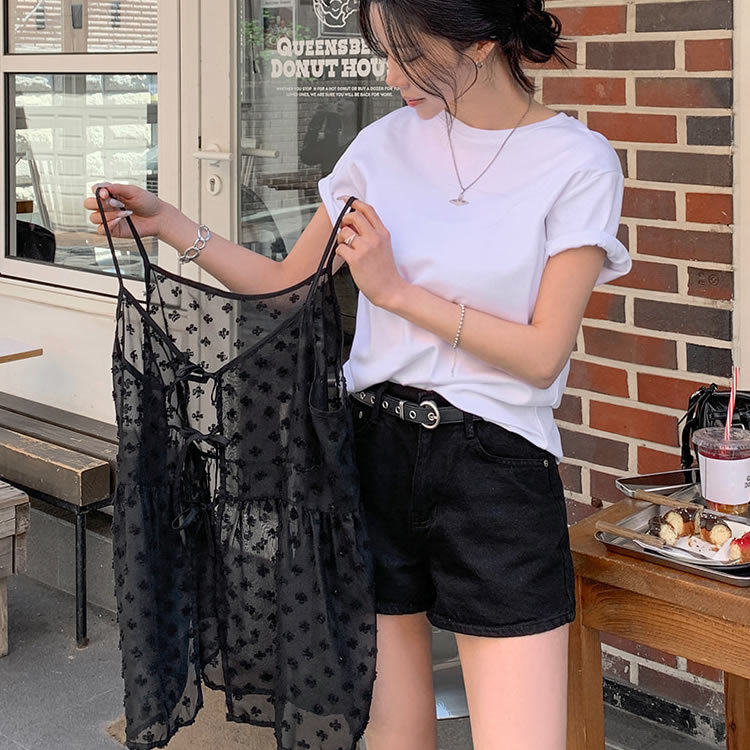 时尚起义韩国代购潮范2026春阔腿辣妹3分牛仔短裤热裤dp26042004