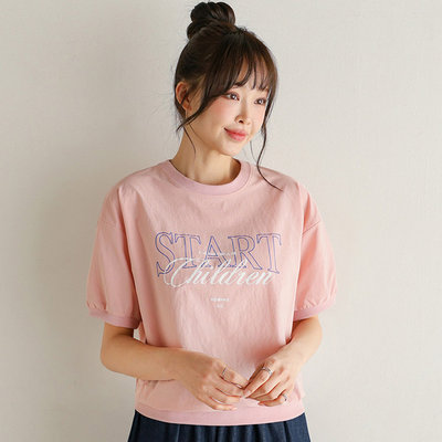 时尚起义start字母圆领卫衣T恤