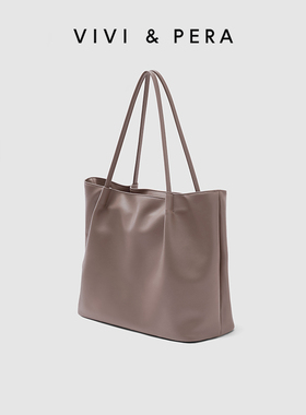 VIVI&PERA 2025新款软皮单肩大包包大容量休闲简约托特包购物袋