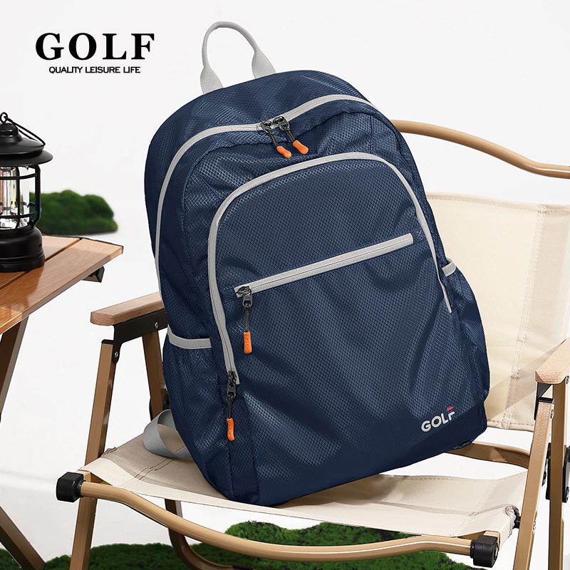 GOLF双肩包男可折叠户外旅行包轻便运动背包旅游登山包女士书包