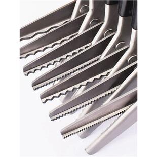 波浪花边剪刀裁缝剪纸布料面料手工DIY剪子狗牙三角齿牙花纹锁边