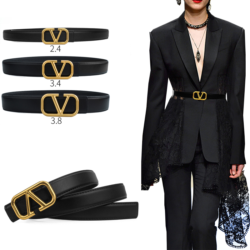 网红欧美风简约西装大衣腰封皮带