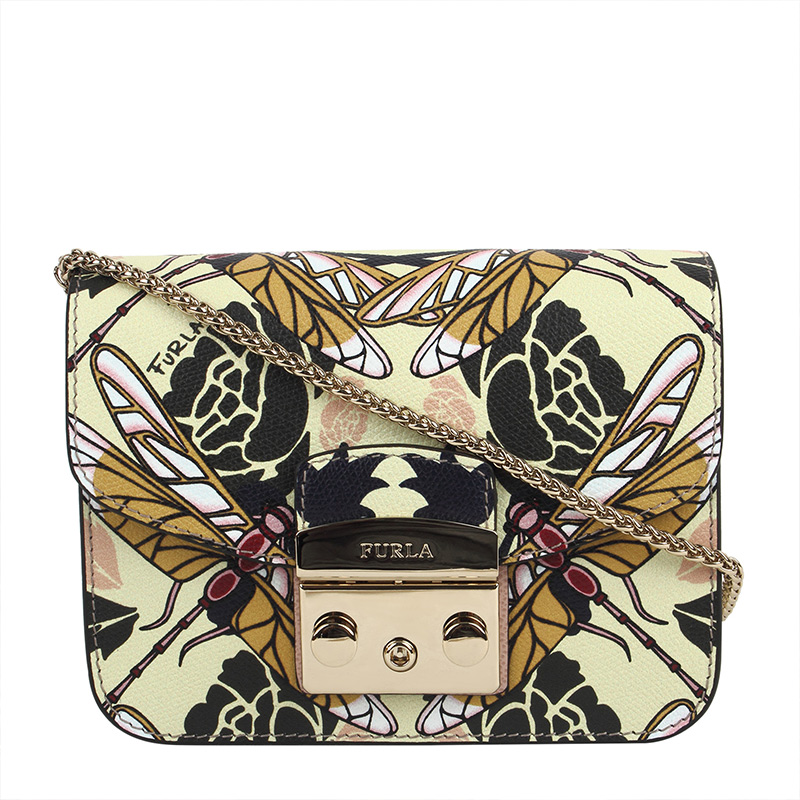 FURLA/ܽÀMETROPOLISţƤСºÅпîÓ¡»¨Á´ÌõŮʿб¿æ°üС·½°ü