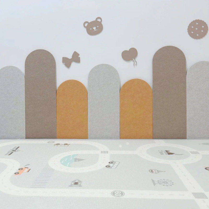 幼儿园儿童防撞墙贴自粘毛毡创意装饰彩色环保毛毡走廊墙围护墙板,家居饰品,软装墙贴,淘宝优惠券,粉丝福利购,淘宝优惠卷