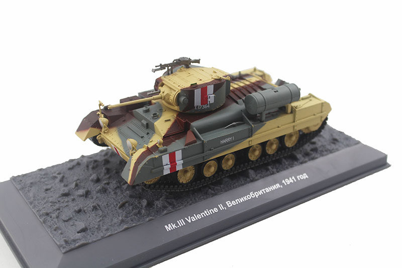 1/43 Valentine Mk.II 1941英系轻型坦克模型 成品 静态车模 合金