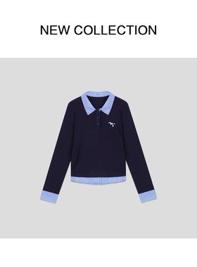 舒适百搭假两件衬衫 C5530002-0002