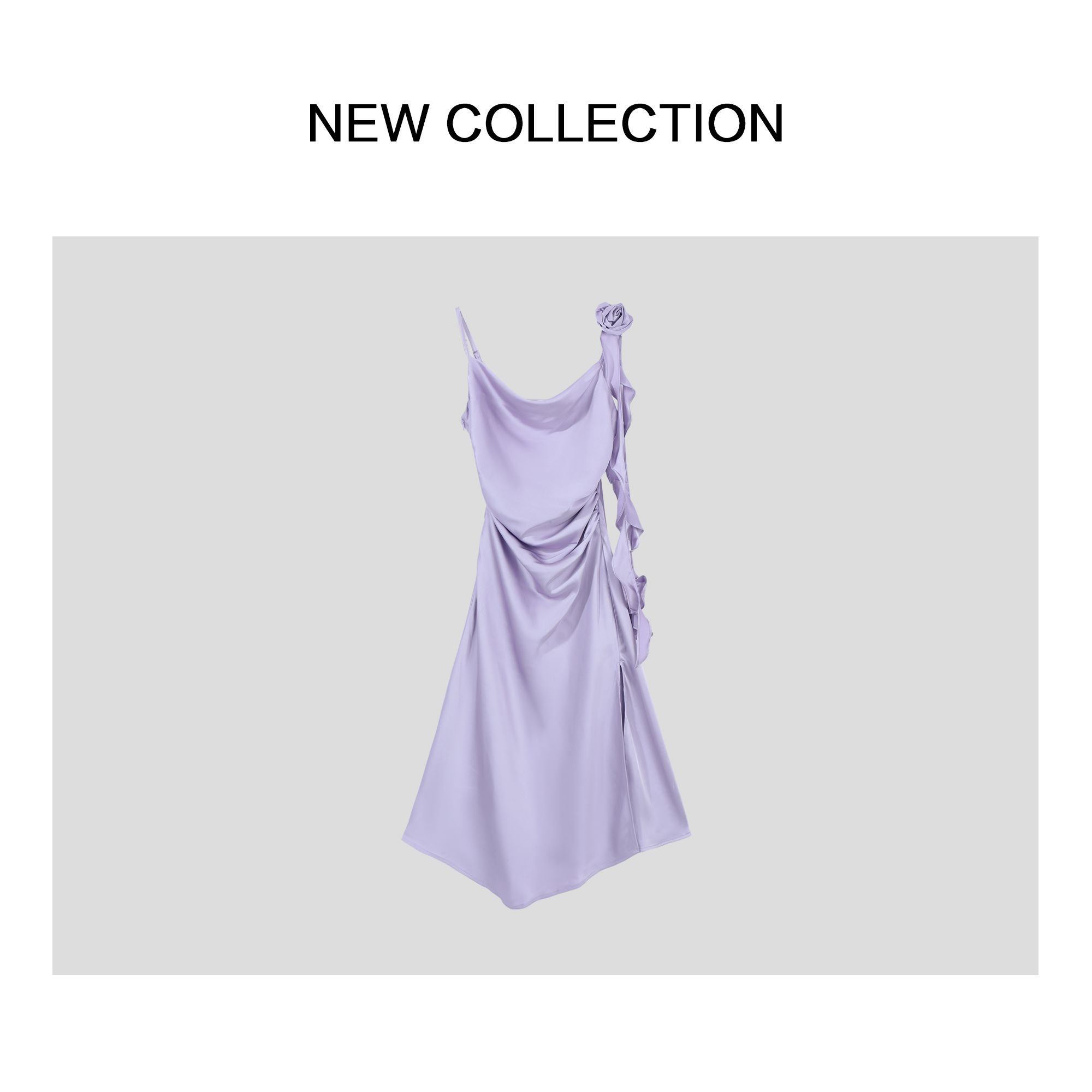 新款潮流设计感夏季气质连衣裙长裙L1528123-8123