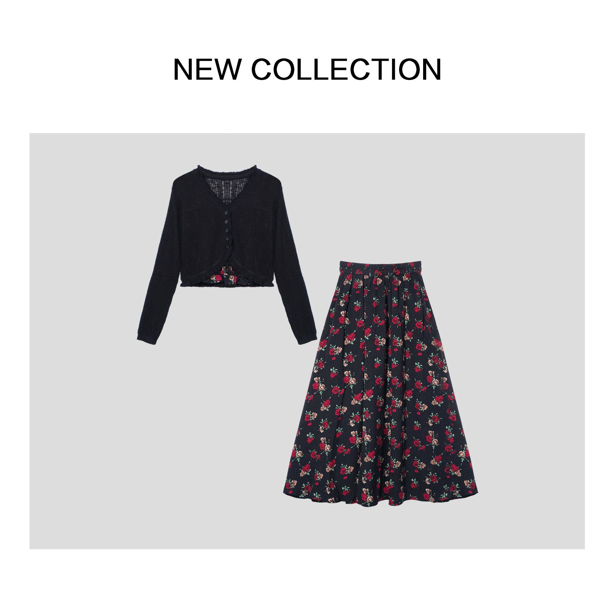 新款吊带+外披+半长裙套装 D1528159-8159,女装/女士精品,时尚套装,淘宝优惠券,粉丝福利购,淘宝优惠卷