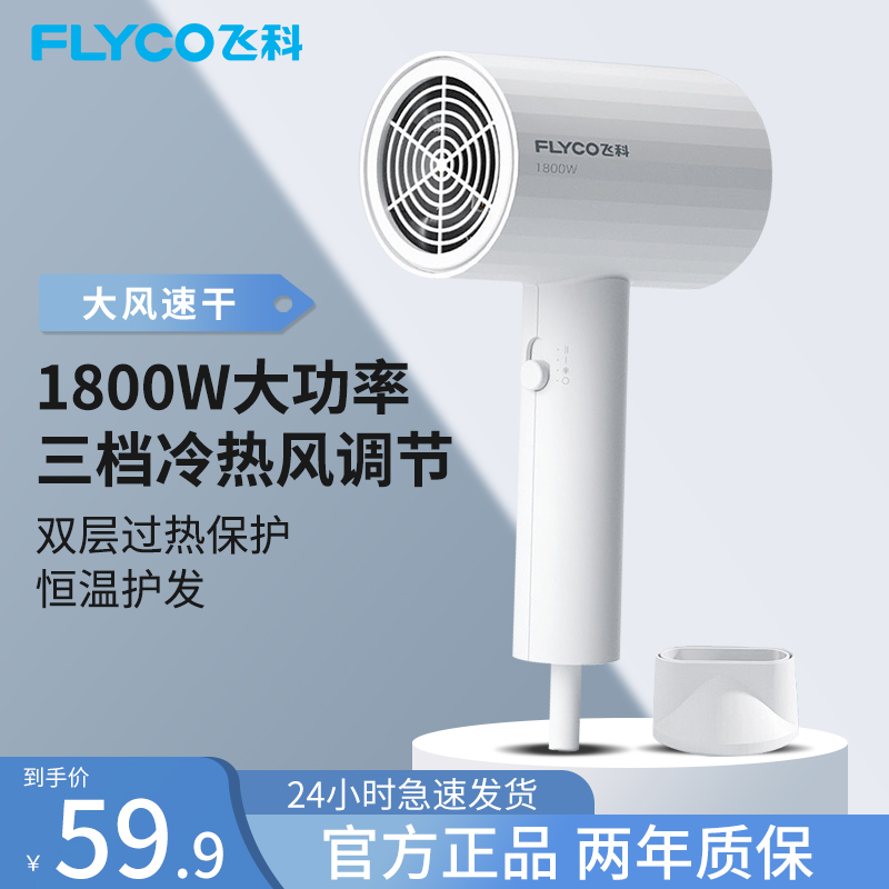 飞科恒温护发家用大功率吹风机