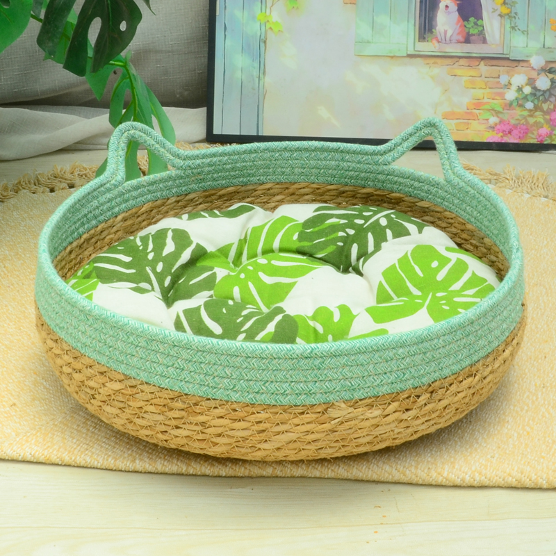 手工编织猫窝不睡包退