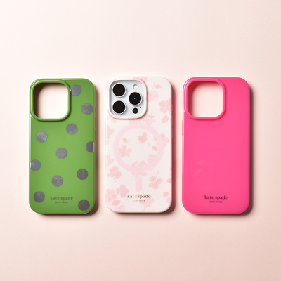 新款Kate Spade 闪亮波点手机壳适用苹果iPhone 16 Pro Max硬壳16pmPro透明防摔16保护套ins风粉四叶草全包