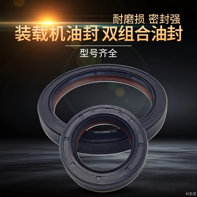 耐磨耐油耐压装载机双组合油封