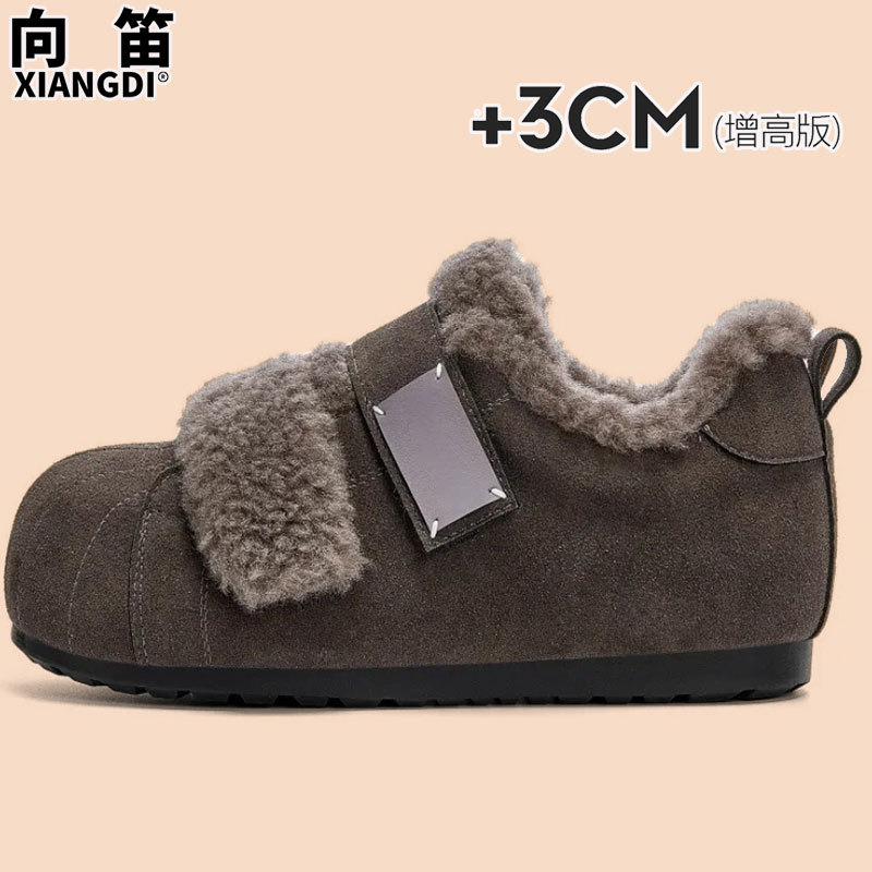 牛皮版全包勃肯鞋加绒加厚保暖