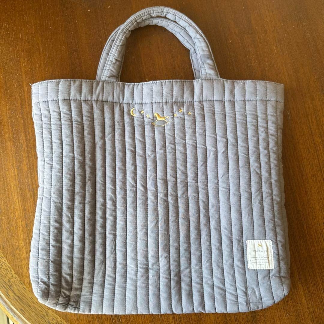 cottoli 2025新款 日本原单外贸手提妈咪包儿童课程包小木马刺绣