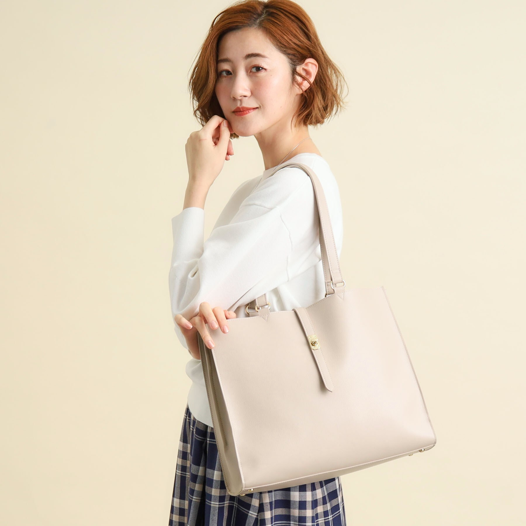 GR 2025春夏季新款 日本原单外贸手提单肩A4女包 人体工程学