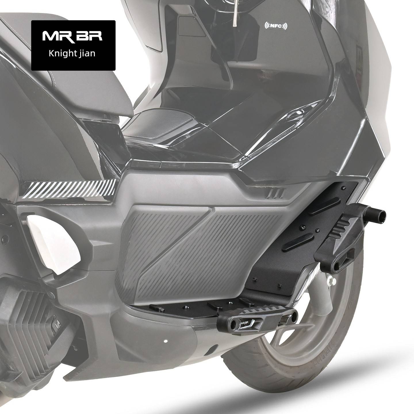 MRBR适配25款五羊本田NWG150护杠脚踏防摔块保险杠摩托车改装配件