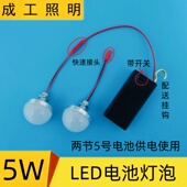 免接线5wLED电池灯2节5号节日活动创意手工停电应急小夜台灯笼灯