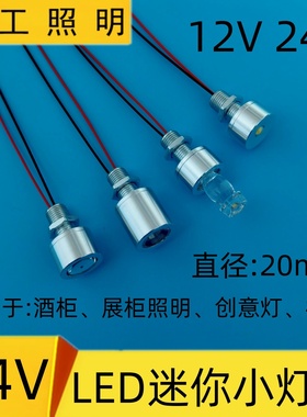 低压12V24VLED小灯泡模型装饰设备仪器展示展览柜12伏聚光射灯泡