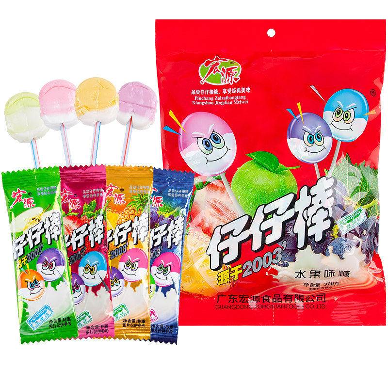 宏源仔仔棒混合水果味320g童年怀旧休闲解馋糖果小零食过年货批发,零食/坚果/特产,棒棒糖,淘宝优惠券,粉丝福利购,淘宝优惠卷