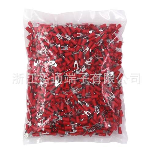 1.25-3/4/5/6/8叉形预绝缘冷压端子Y型端子22-16AWG