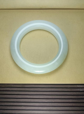 新货天然和田玉俄料糖白玉胖圆条手镯玉镯糖白玉镯子59.5-59圈口