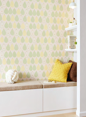 日本进口墙纸tokiwa2024新款清晰水果图墙纸儿童房背景墙餐厅墙纸