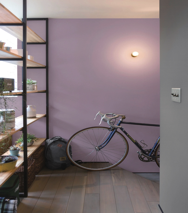 日本墙纸进口香芋紫墙纸织物壁纸墙布质感温馨卧室墙满铺主卧墙纸