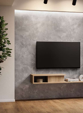 日本进口墙纸山月2024新款灰色云雾状肌理感墙纸水泥纹墙纸55630