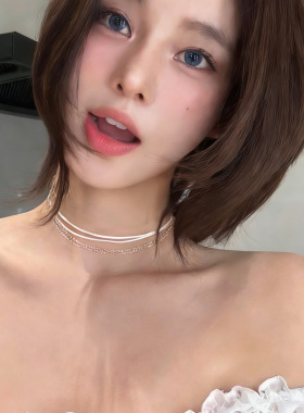 欧美小众设计ins风肯豆同款链条项链可叠戴个性穿搭必入跨境饰品