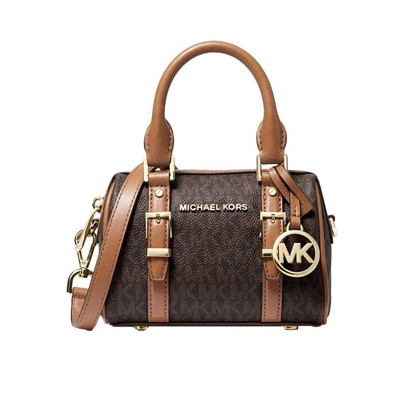 MICHAELKORS/MK奢侈品女包迷你波士顿包老花单肩斜挎包32F9G06C0