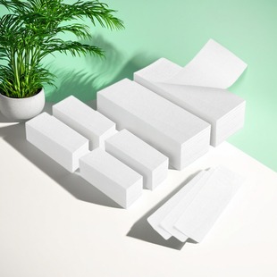 100pcs Mini Wax Strips小号一次性毛毛纸唇部私密无纺布3.8x10cm