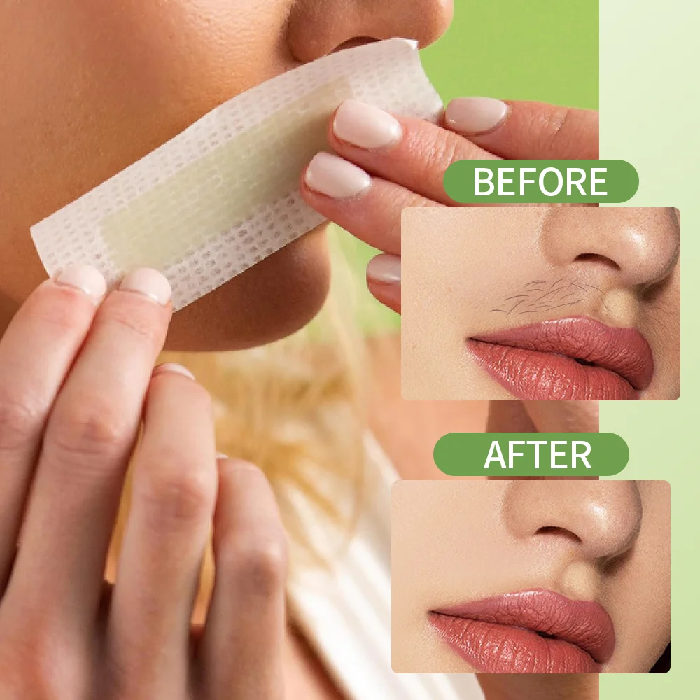 Aloe Facial Wax Strips脱毛蜡纸全身去腋下腿毛私处阴毛脸部唇毛