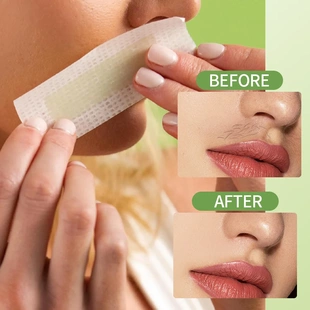 Strips脱毛蜡纸全身去腋下腿毛私处阴毛脸部唇毛 Wax Aloe Facial