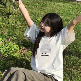 大码女装白色棉质短袖t恤女2026新款夏季穿搭巨好看的上衣不撞款