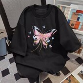 夏季 爆款 森系设计感小众上衣体恤潮 t恤女2026新款 白灰色棉质短袖