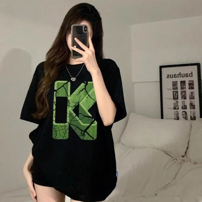 纯棉美式潮牌短袖t恤女夏季新款